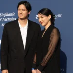 Shohei-Ohtani-and-Mamiko-Ohtani-at-Los-Angeles-Dodgers-Foundation-Blue-Diamond-Gala