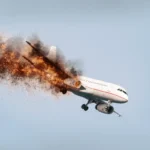 flying-aircraft-exploding-aero-engine-600nw-1013015485