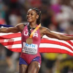 team-usa-american-track-and-field-athlete-sha-carrie-richardson-celebrates-win-for-womens-100-meter-final-day-3-at-world-athletics-championships-budapest-2023