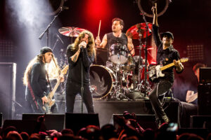 Audioslave performs during the "I am the Highway: A Tribute to C